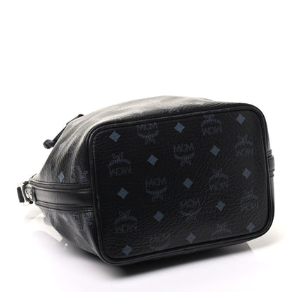 MCM Visetos Essential Drawstring Bucket Bag Black 4 of 15