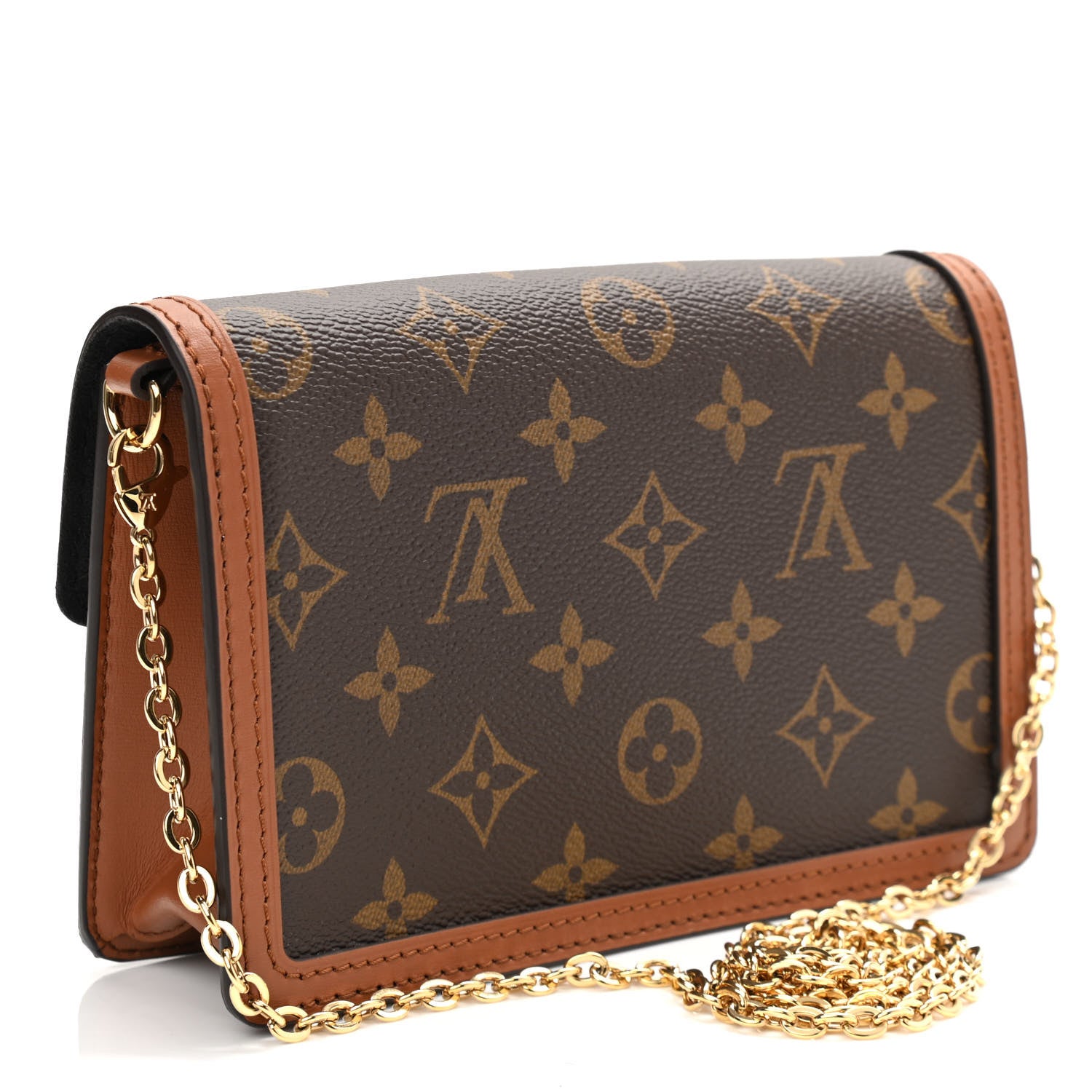 Louis Vuitton Reverse Monogram Dauphine Chain Wallet 3 of 10