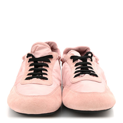 Prada Re-Nylon Suede Collapse Sneakers 40 Pink 3 of 9