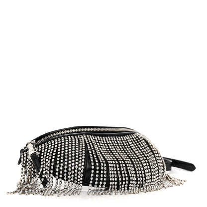 Miu Miu Nappa Crystal Fringe Belt Bag Black 4 of 10