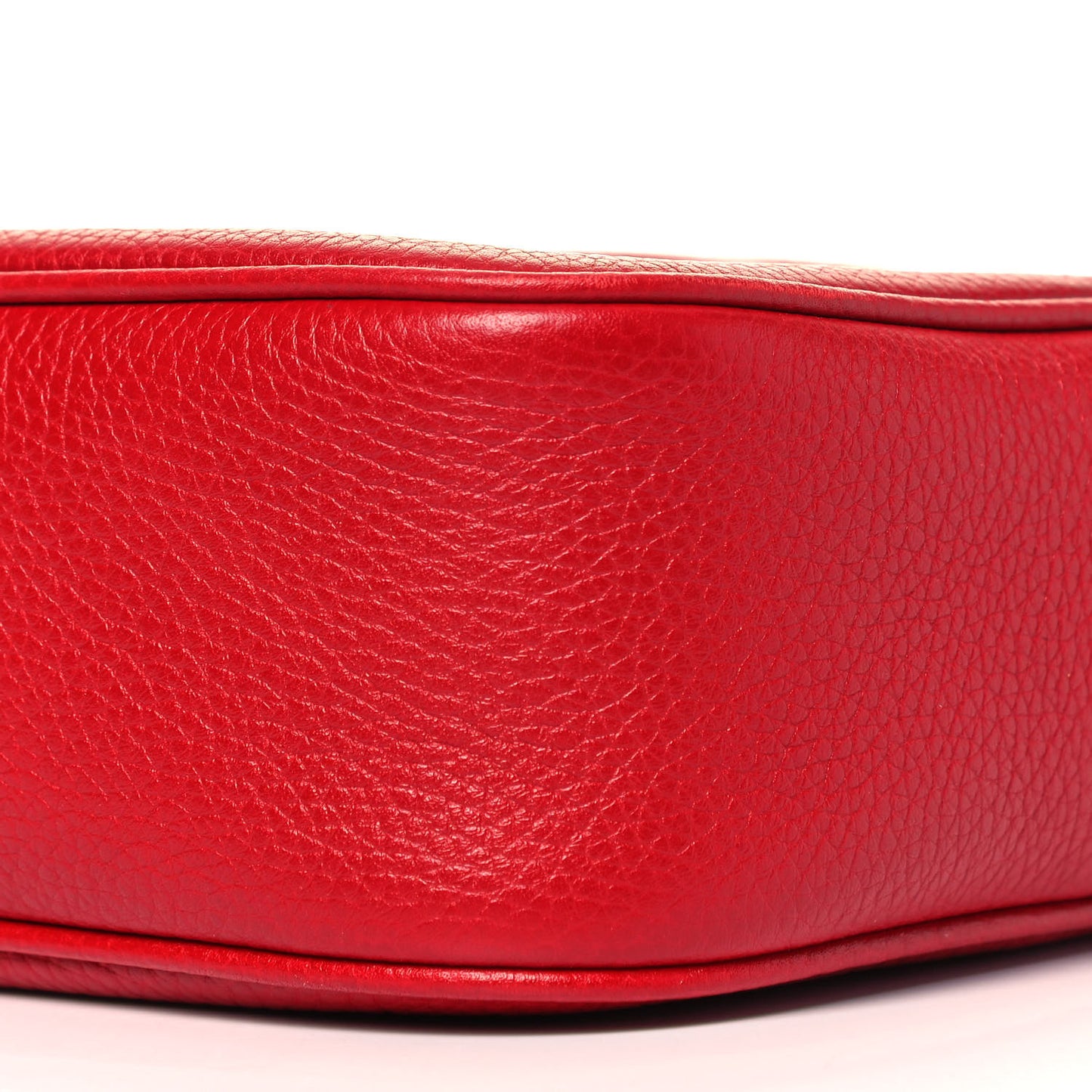 Pebbled Calfskin Small Soho Disco Bag Tabasco Red