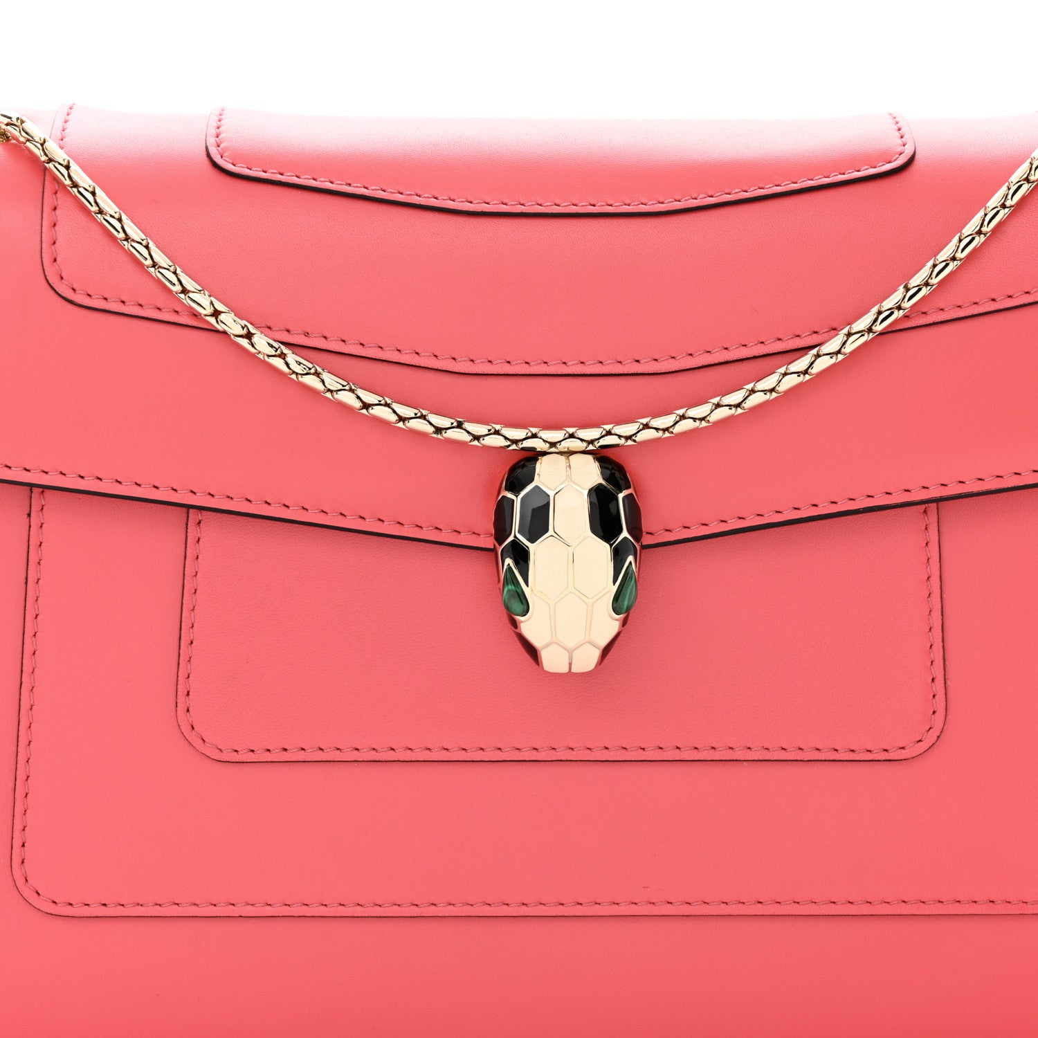 Bulgari Calfskin Serpenti Forever Crossbody Bag Pink 8 of 10