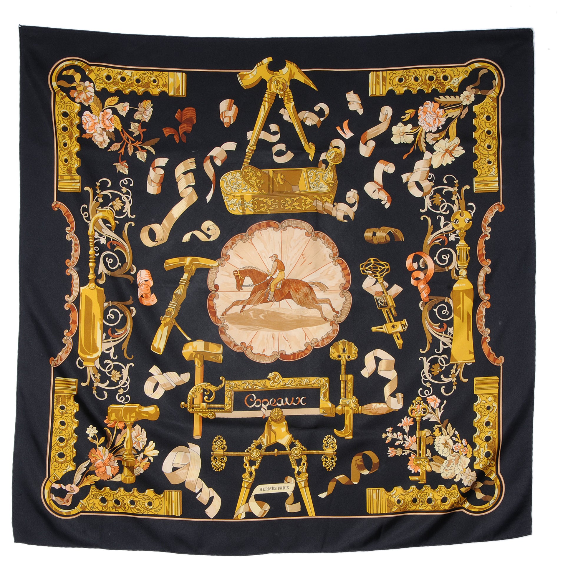 Hermes Silk Copeaux Scarf 90 2 of 5