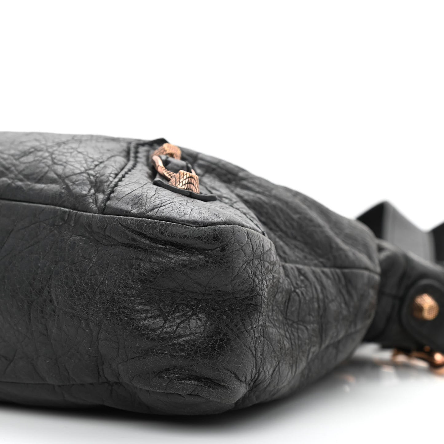 Agneau Giant 12 Rose Gold Hardware Town Black