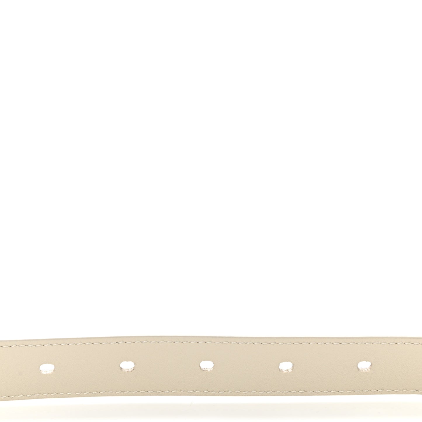 Smooth Calfskin Monogram Square Buckle Belt 75 30 White