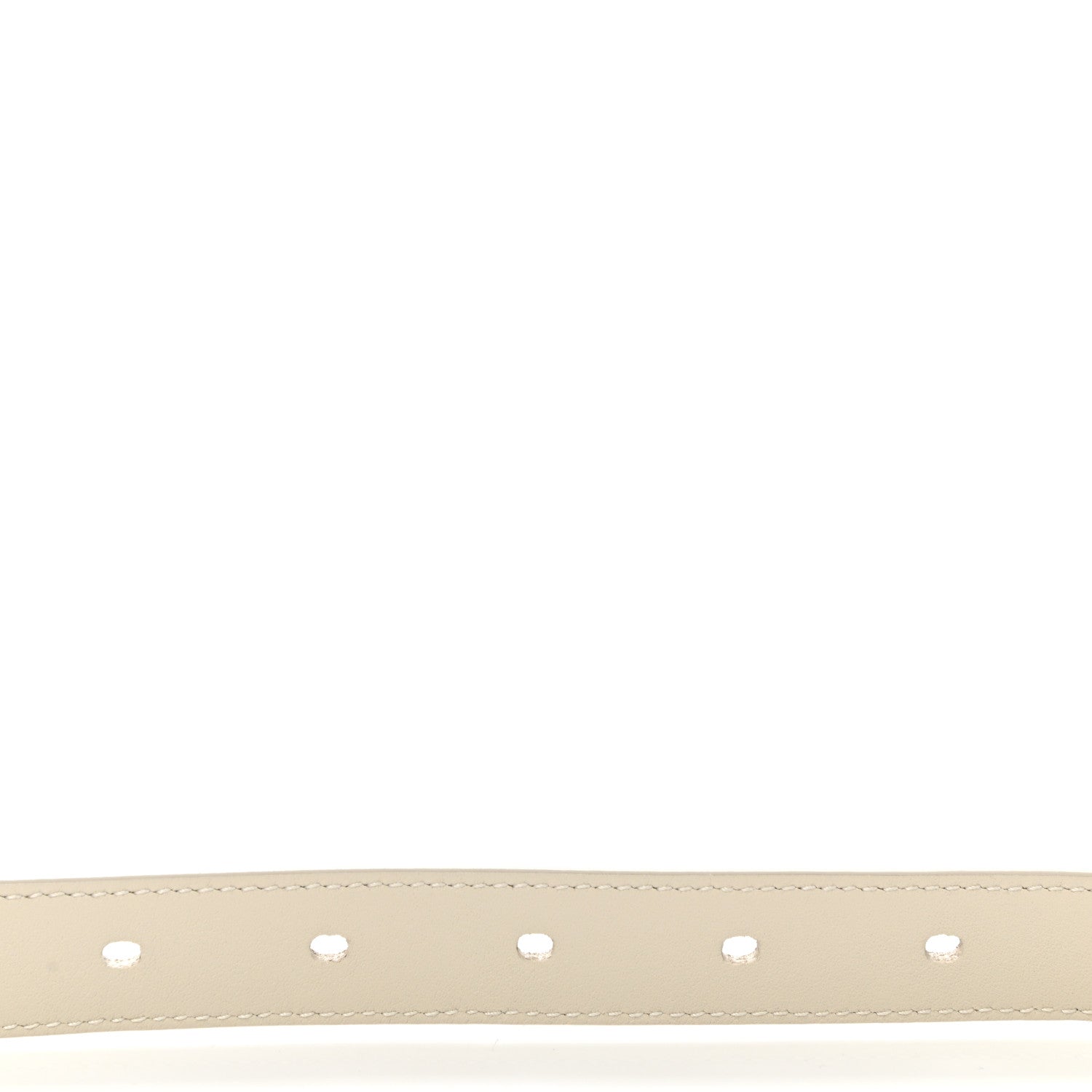 Saint Laurent Smooth Calfskin Monogram Square Buckle Belt 75 30 White 6 of 6