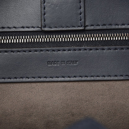 Fendi Vitello Century F is Fendi Whipstitch Bi-Color Regular Runaway Satchel Ceruleo Black 7 of 9