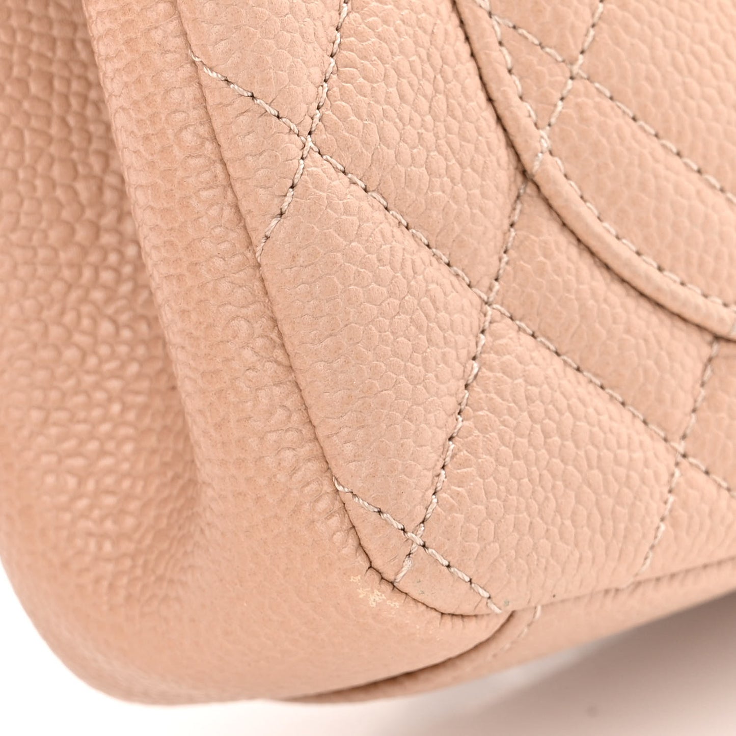 Caviar Quilted Small CC Filigree Flap Beige Black