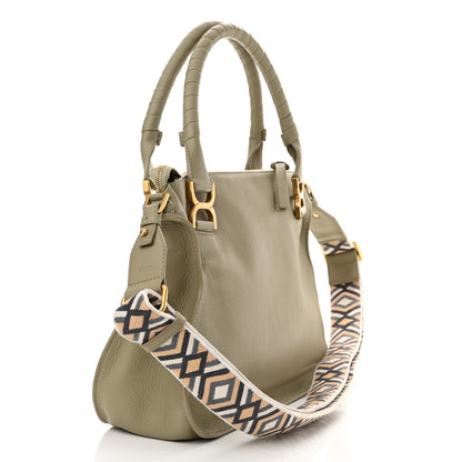 Chloe Calfskin Braided Medium Marcie Double Carry Slate Green 3 of 10