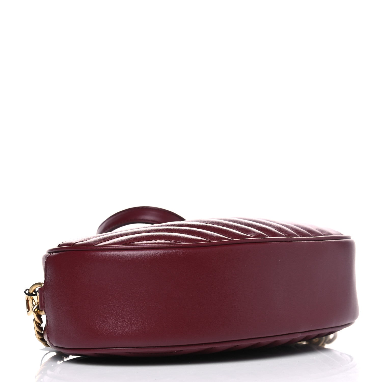 Prada Soft Calfskin Impunture Diagramme Oval Crossbody Bag Cerise 3 of 4