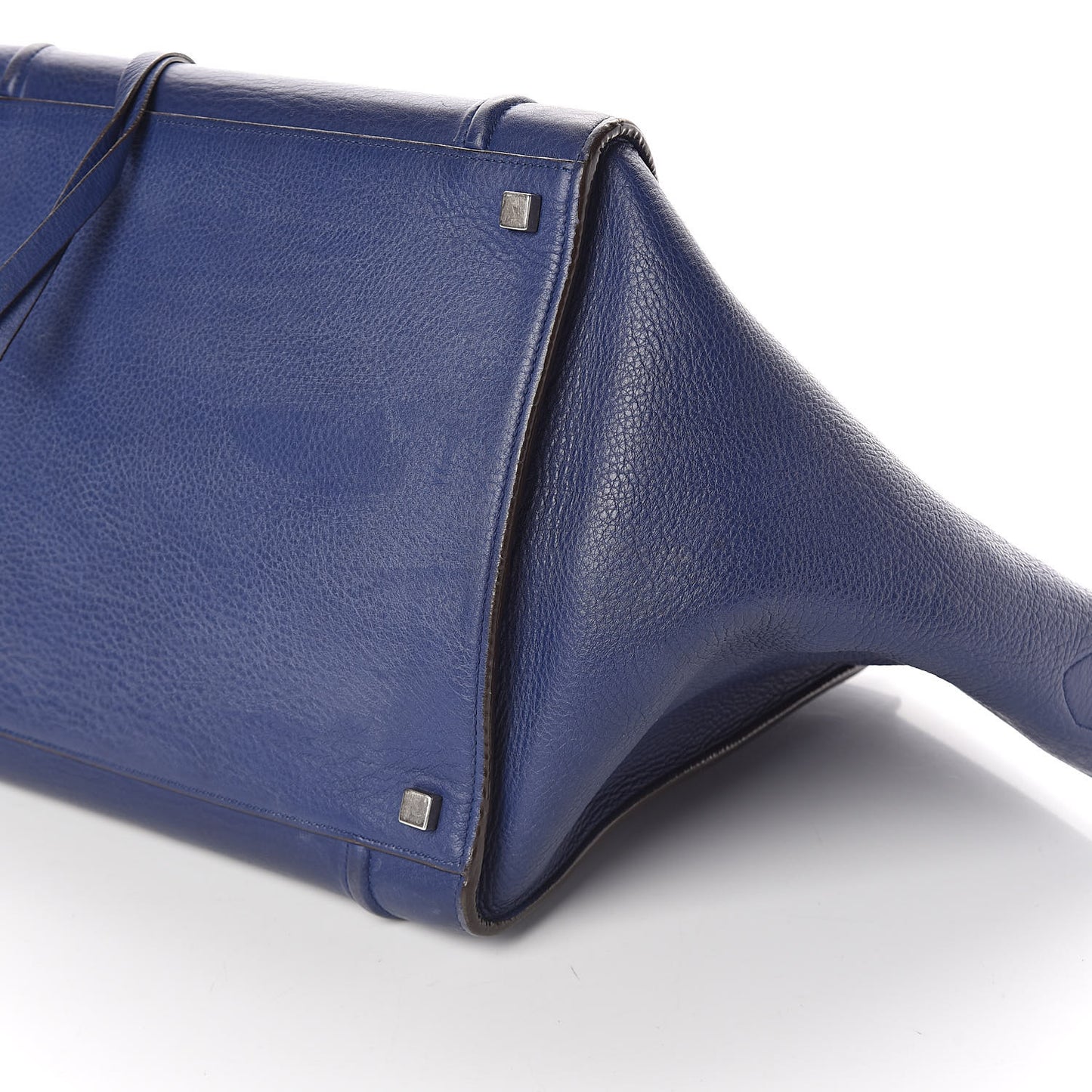 Drummed Calfskin Medium Phantom Luggage Indigo