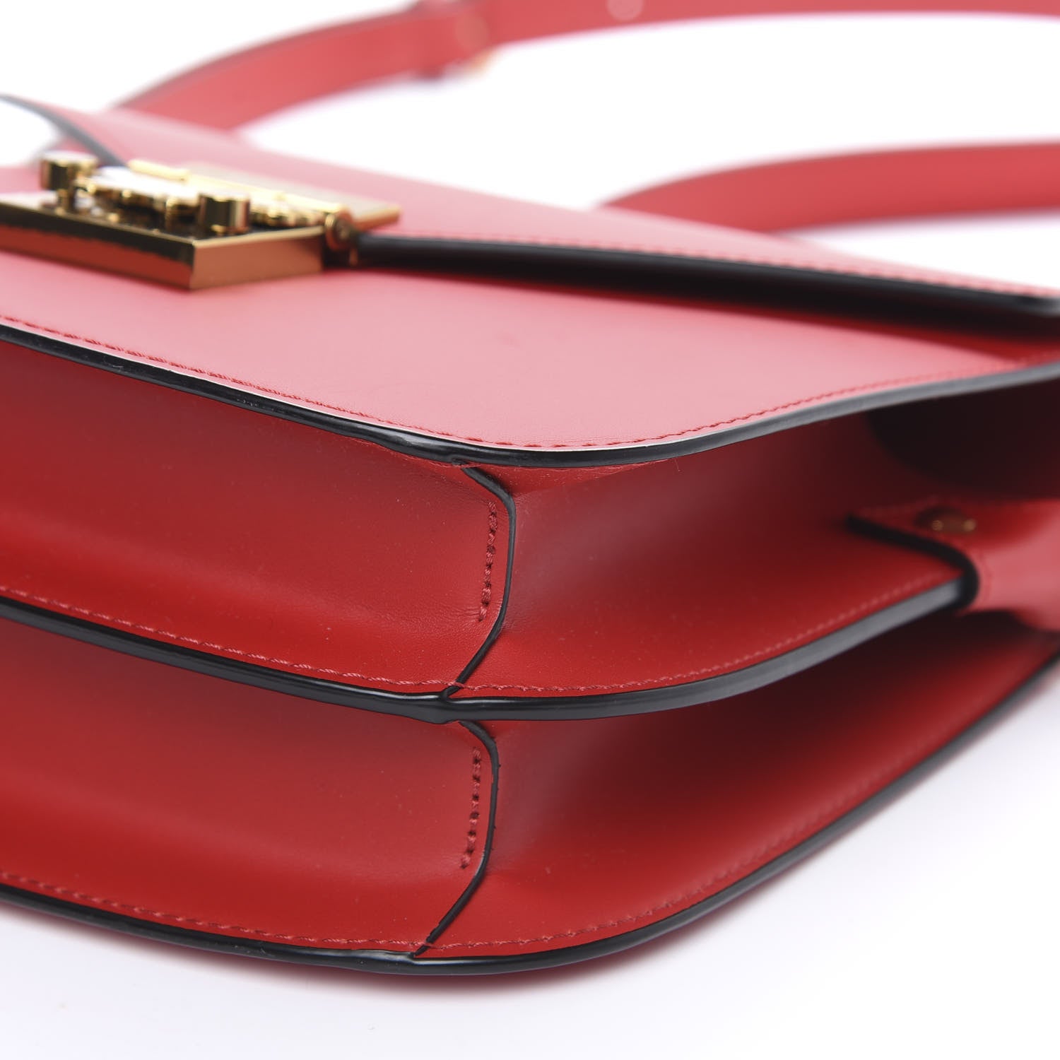MCM Calfskin Patricia Small Crossbody Bag Red 8 of 8