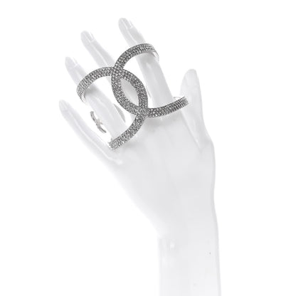 Chanel Crystal CC Cuff Silver 2 of 5