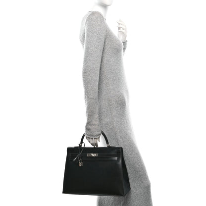 Hermes Box Kelly Sellier 35 Black 2 of 14