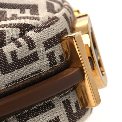 Fendi Fabric Jacquard FF 1974 Nano Fendigraphy Hobo Charm Beige 11 of 11