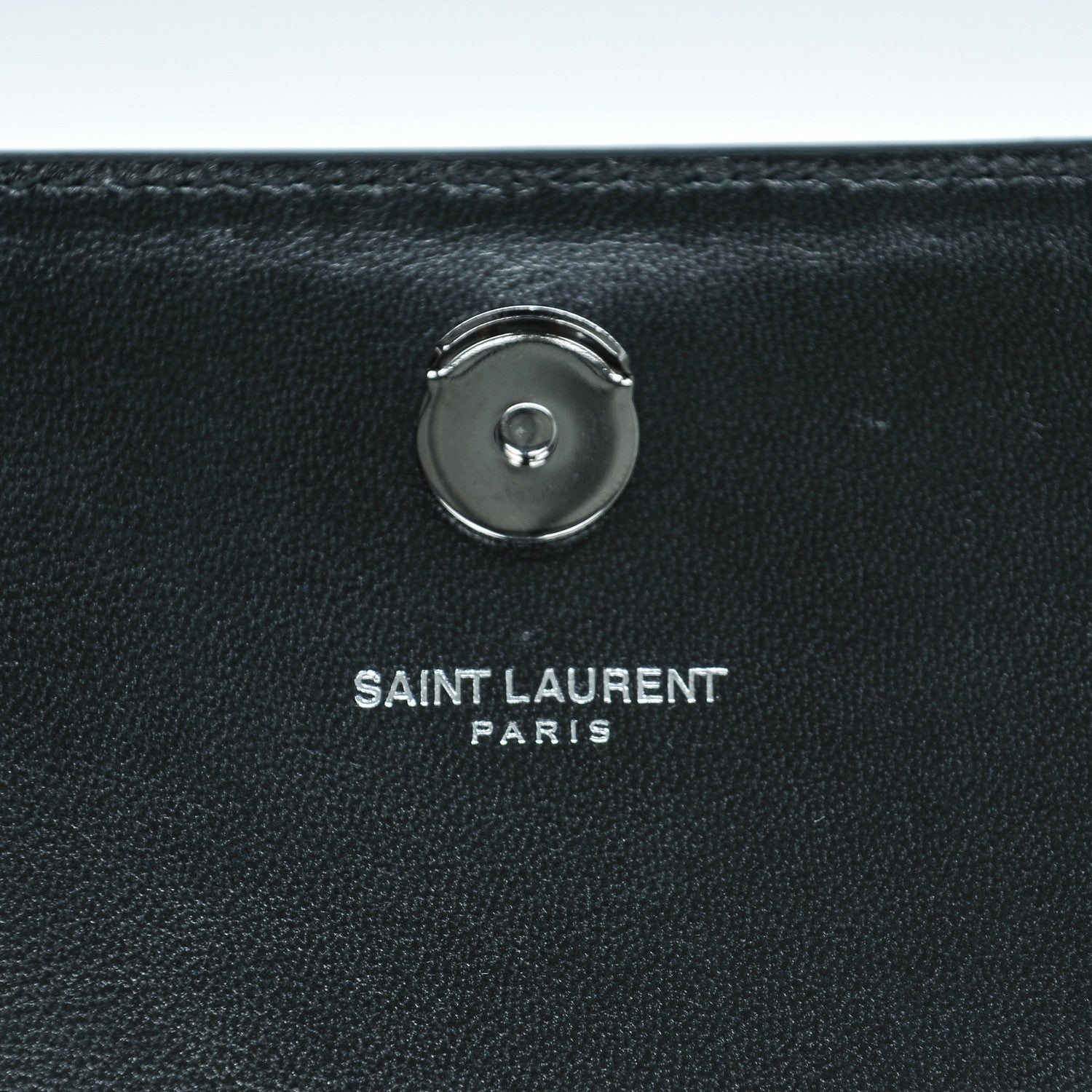 Saint Laurent Python Calfskin Embossed Medium Classic Monogram Kate Satchel Black 7 of 8