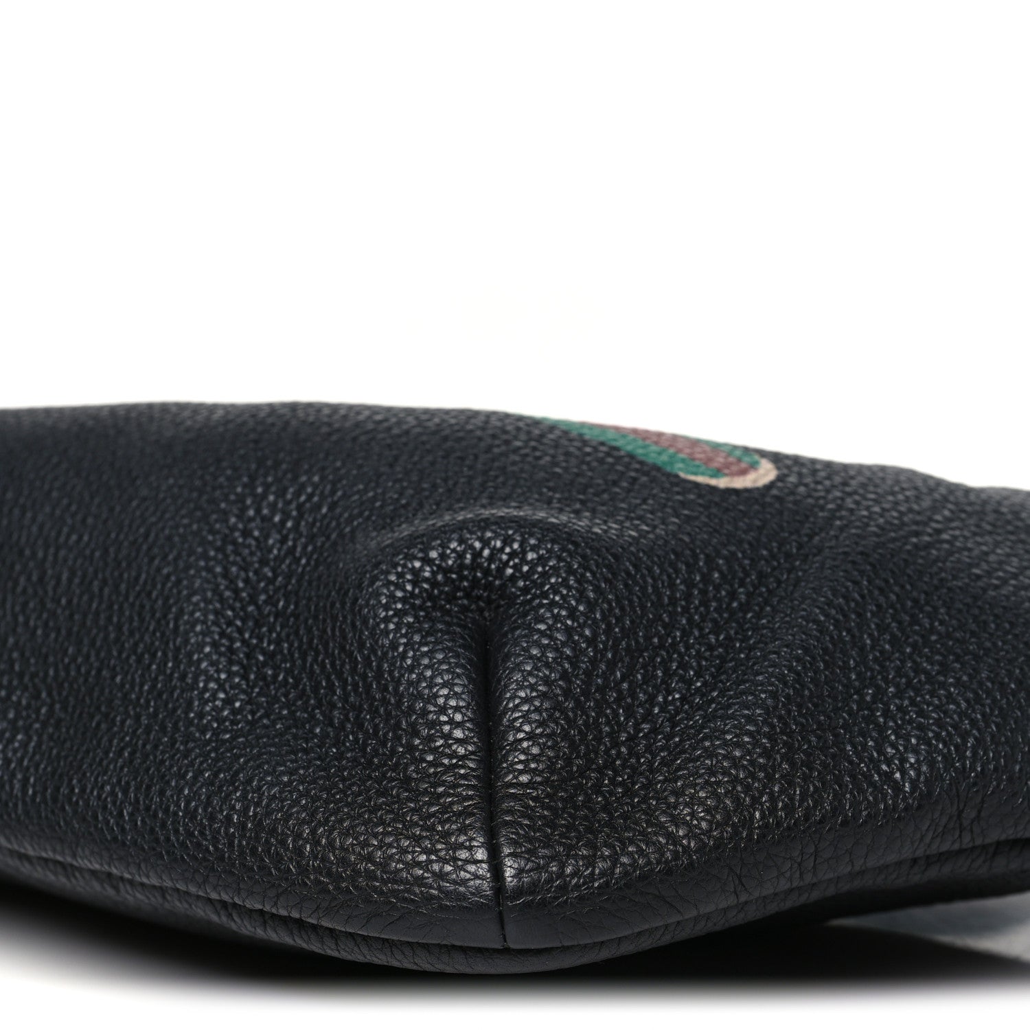Gucci Grained Calfskin Logo Belt Bag Black 10 of 10