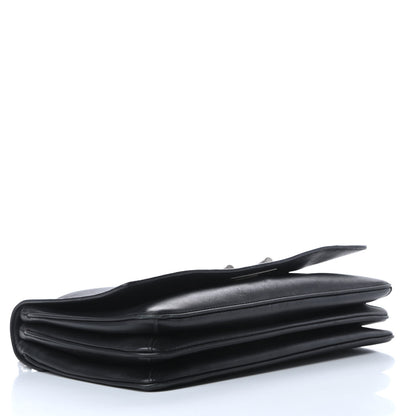 Prada Soft Calf Chain Shoulder Bag Black 5 of 23