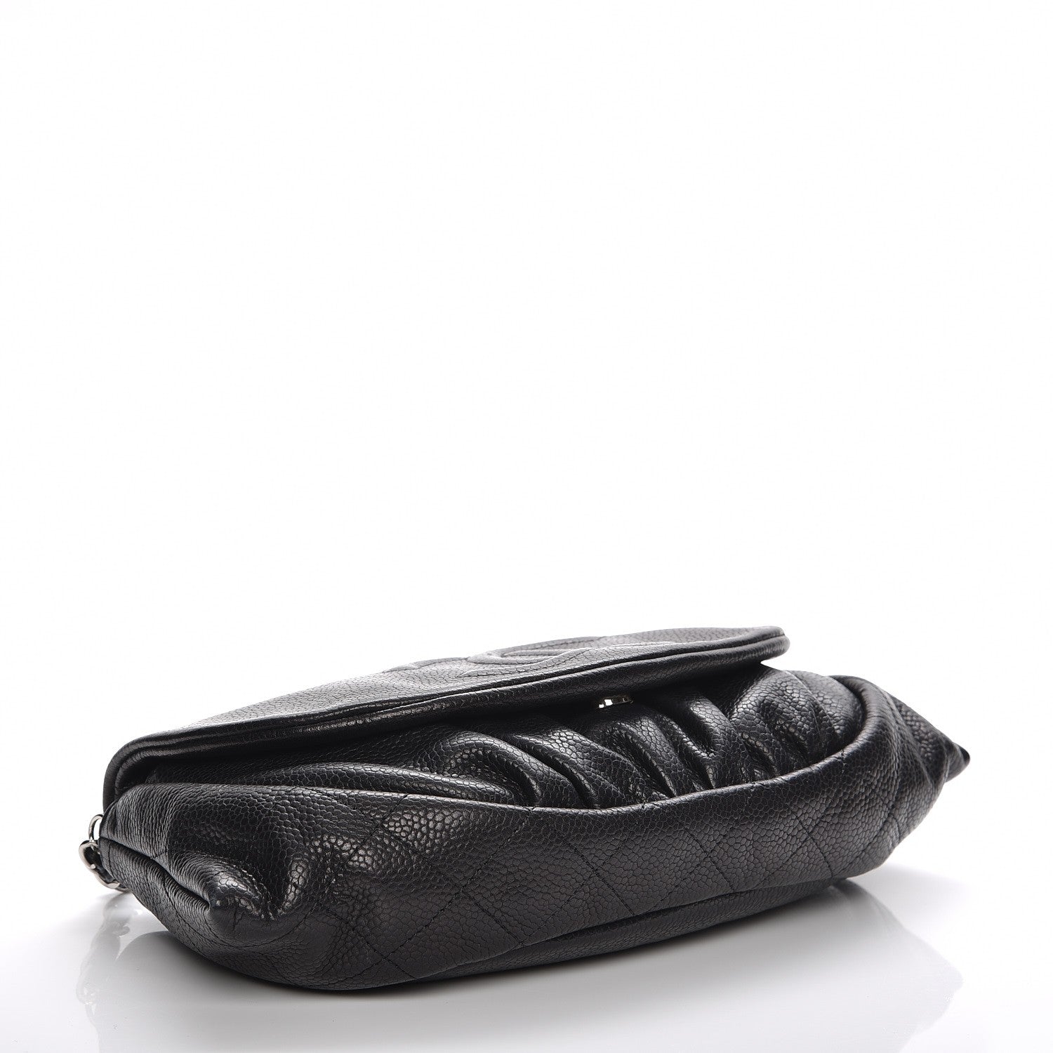 Chanel Caviar Half Moon Wallet On Chain WOC Black 4 of 9