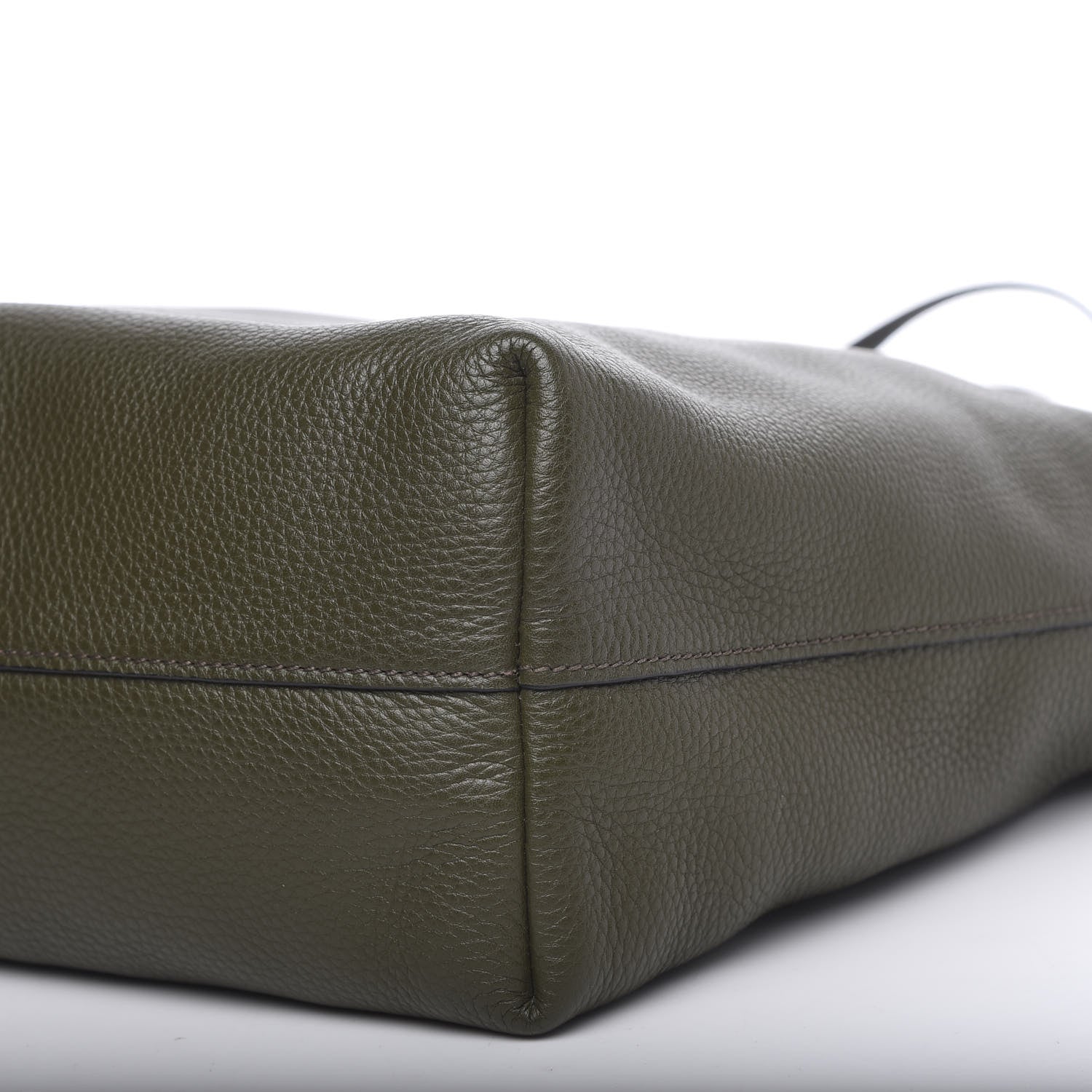 Prada Vitello Daino Tote Militare 10 of 12