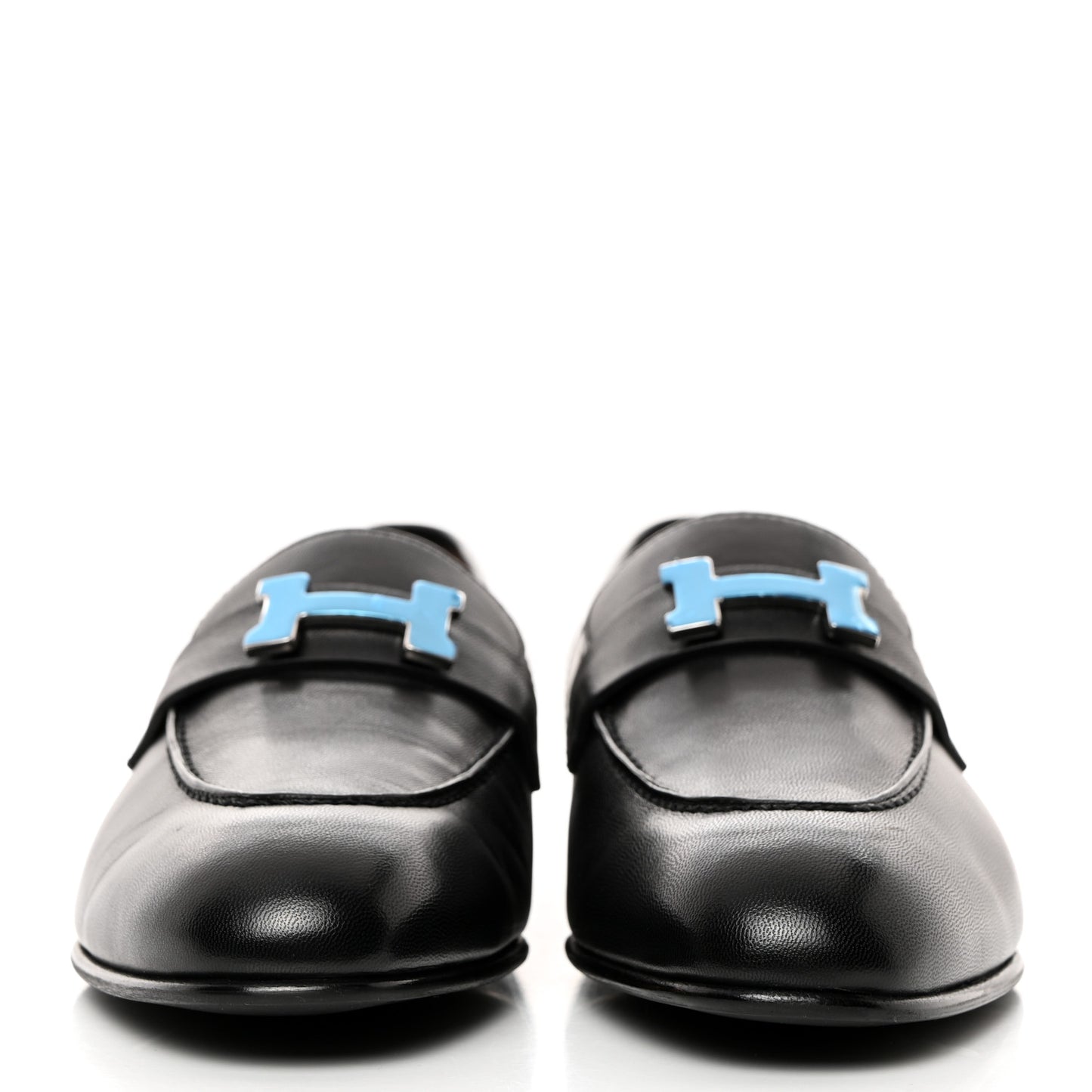 Goatskin Womens Paris Loafers 38.5 Black