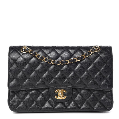 Chanel Caviar Quilted Medium Double Flap Black 1 of 15