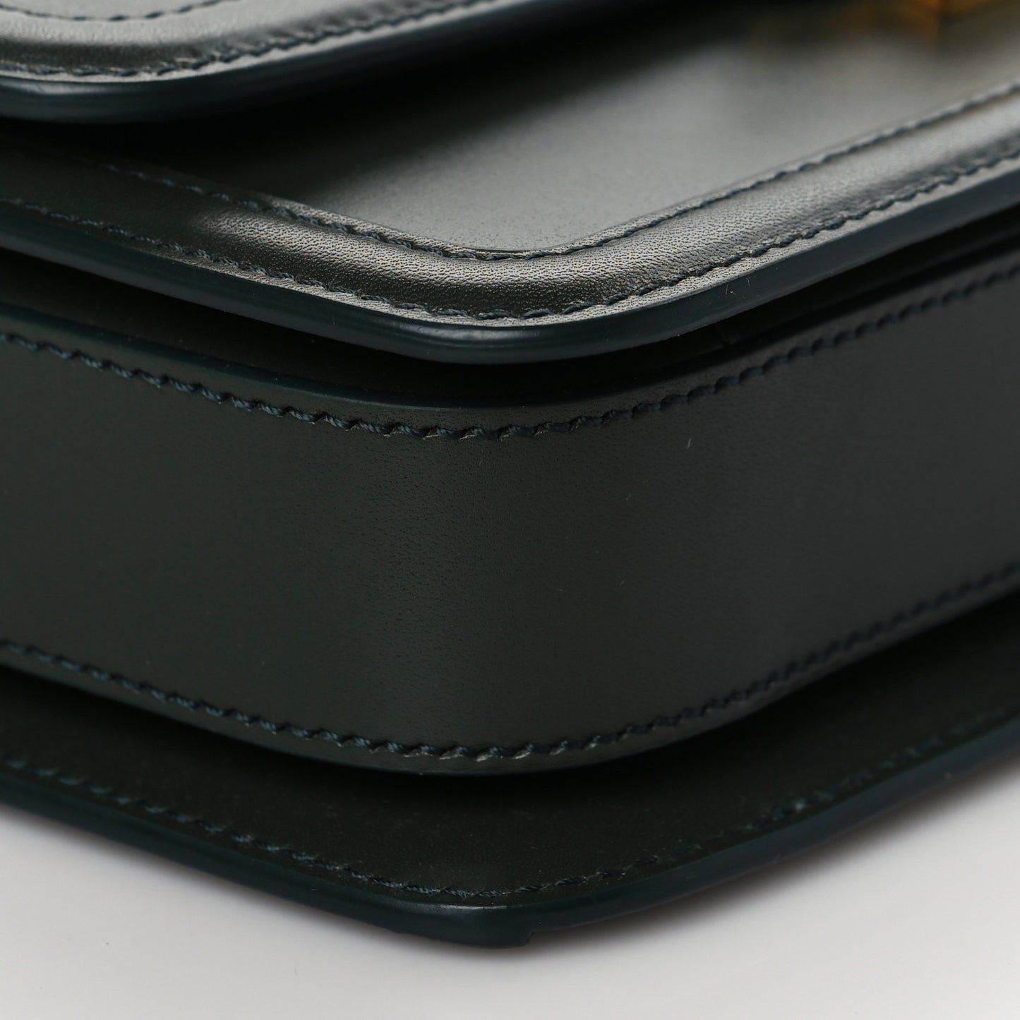Smooth Calfskin Small Solferino Satchel Green