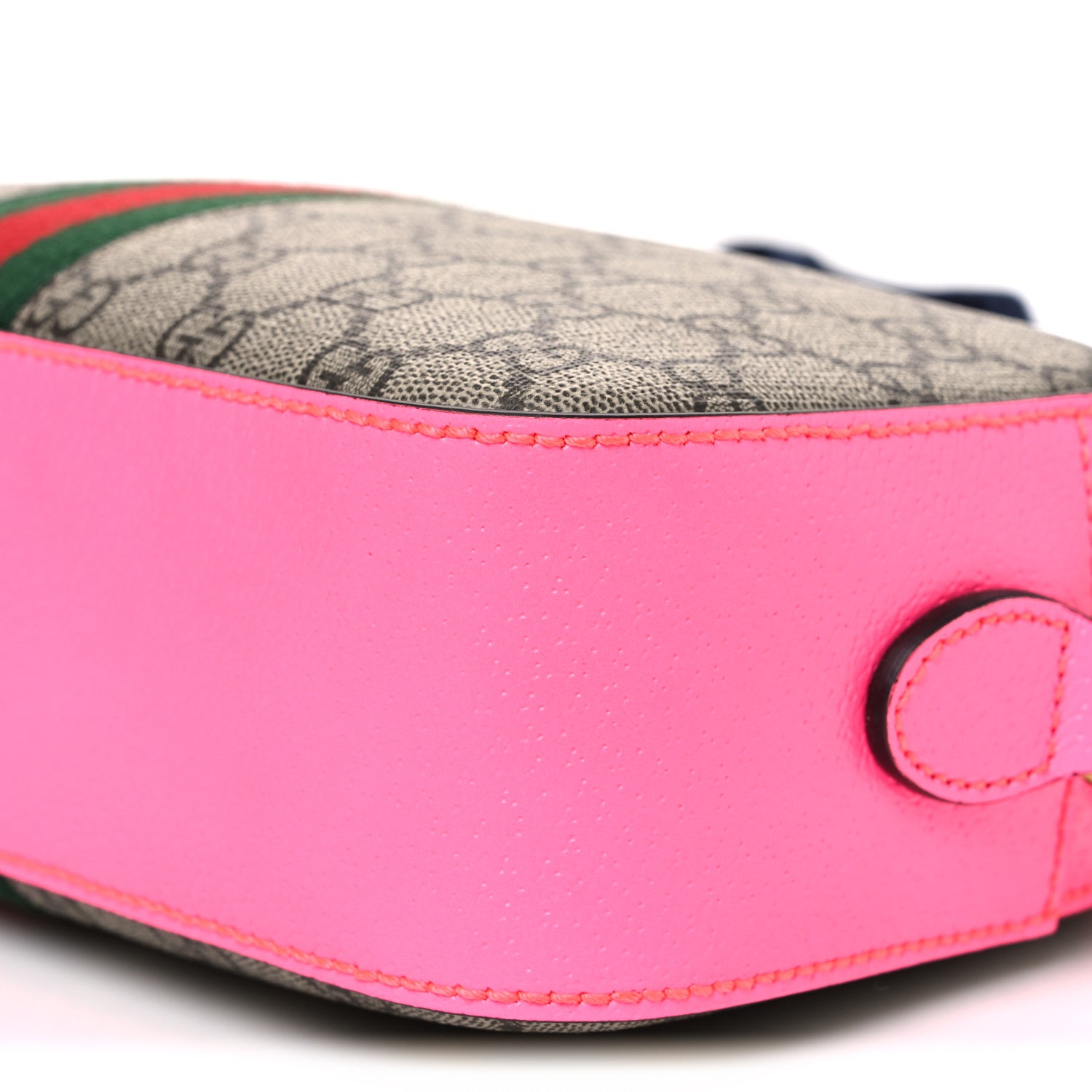Gucci GG Supreme Monogram Textured Dollar Calfskin Web Ophidia