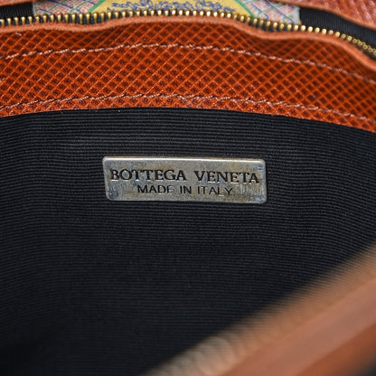 Bottega Veneta Rubberized Canvas Braided Handle Bag Navy 6 of 11