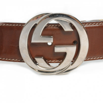 Gucci Leather Web GG Belt Biege 95 38 3 of 4