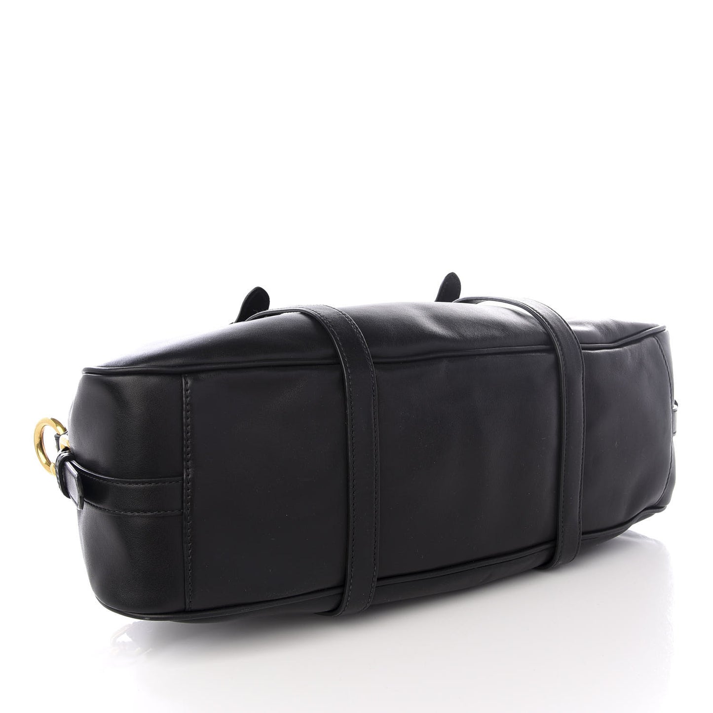 Soft Calf Shopping Satchel Black