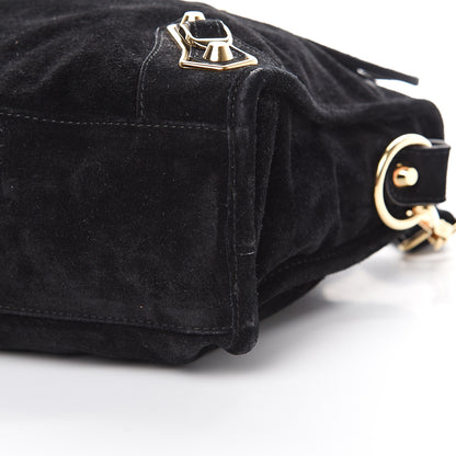 Balenciaga Suede Gold Metallic Edge Hardware S City Black 9 of 10