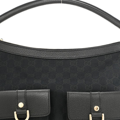 Gucci Monogram Pocket Hobo Black 8 of 11