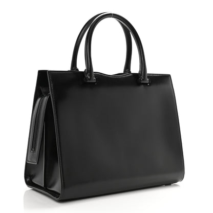 Saint Laurent Shiny Calfskin Medium Uptown Tote Black 3 of 9