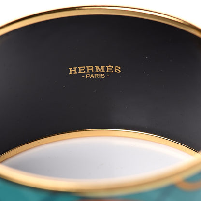 Hermes Enamel Print Extra Wide Bracelet 65 5 of 6