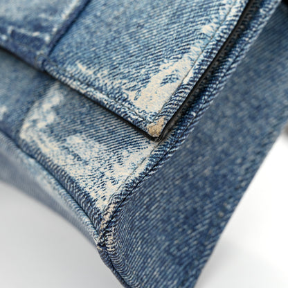 Balenciaga Nappa Denim Printed Hourglass Chain Bag Denim Blue 11 of 12