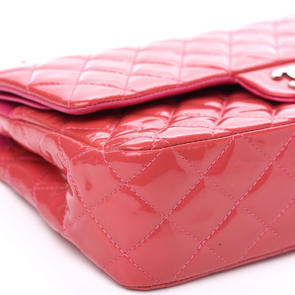 Chanel Patent Quilted Medium Double Flap Fuchsia 13 of 15