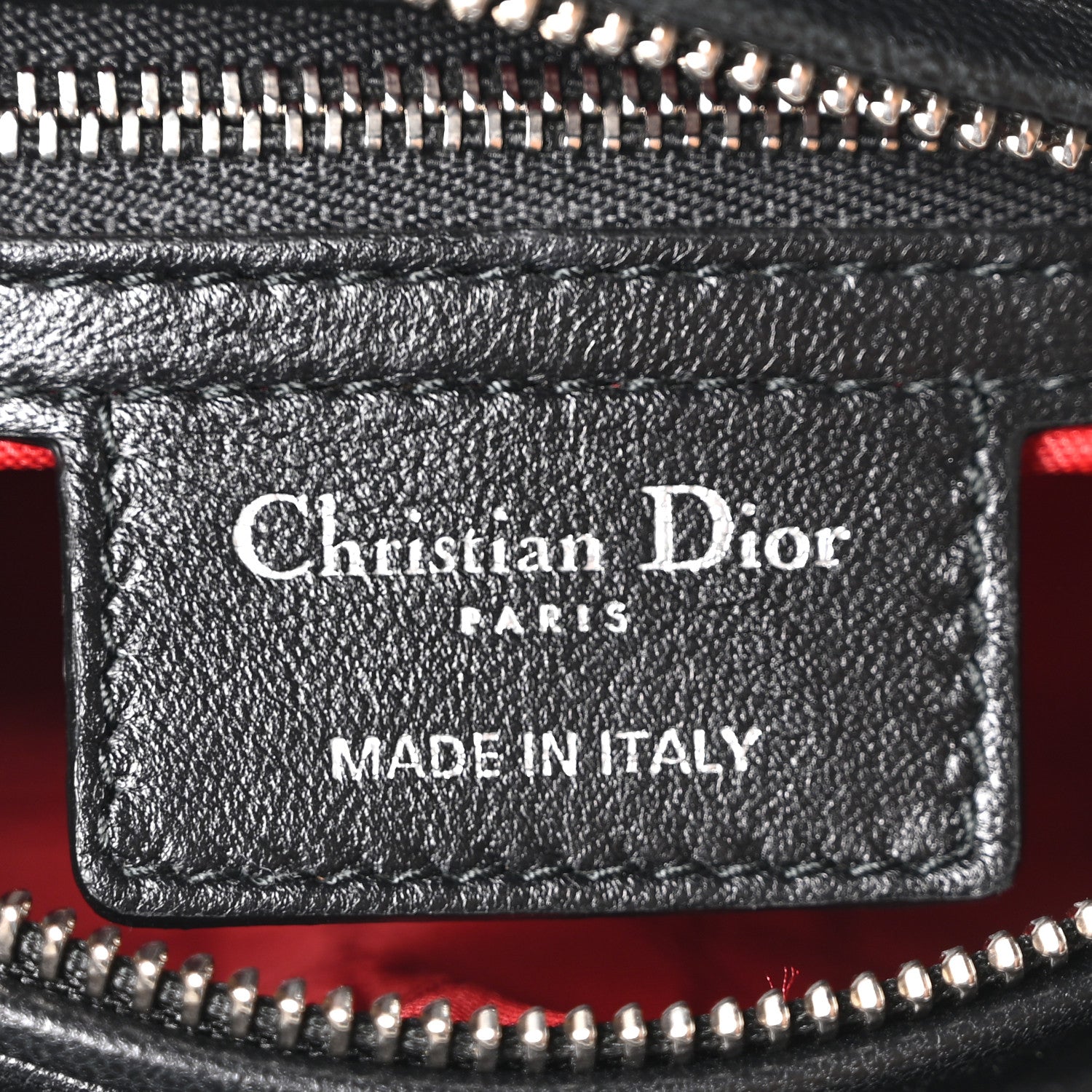 Christian Dior Lambskin Cannage Medium Lady Dior Black 6 of 10