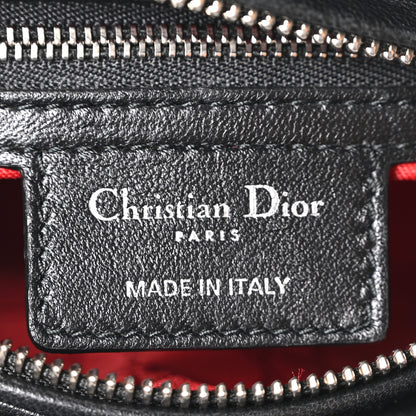 Christian Dior Lambskin Cannage Medium Lady Dior Black 6 of 10