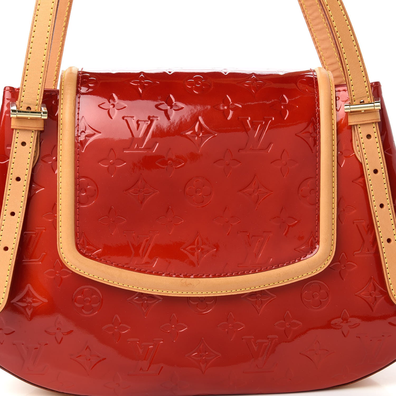 Louis Vuitton Vernis Biscayne Bay GM Rouge 10 of 11