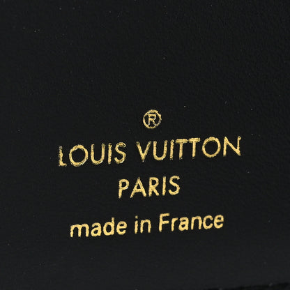 Louis Vuitton Lambskin Embossed Monogram LV Ski Lou Coussin Wallet Black Pink 7 of 8