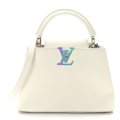 Louis Vuitton Taurillon Braided Chain Capucines BB Snow 1 of 8