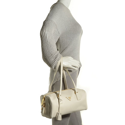 Prada Saffiano Bowler Talco White 2 of 10