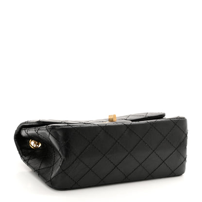 Chanel Aged Calfskin Quilted 2.55 Reissue Mini Flap Black 4 of 11