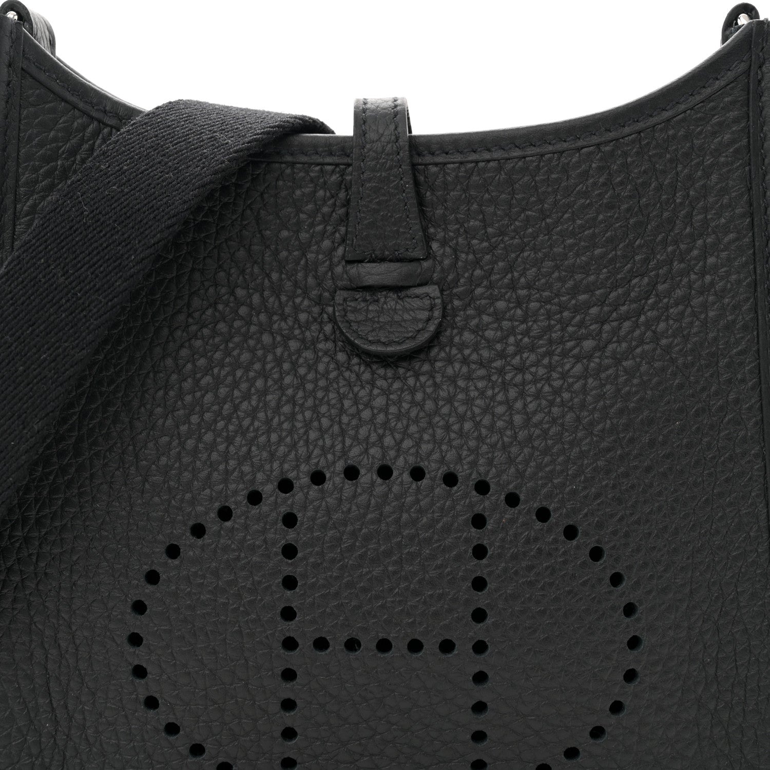 Hermes Taurillon Clemence Evelyne TPM Black 8 of 11