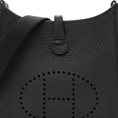 Hermes Taurillon Clemence Evelyne TPM Black 8 of 11