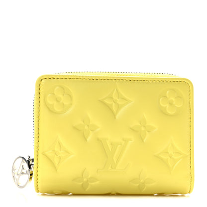 Louis Vuitton Lambskin Embossed Monogram Lou Coussin Wallet Yellow 1 of 6