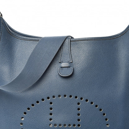 Hermes Buffle Skipper Evelyne GM Bleu Saphir 12 of 15