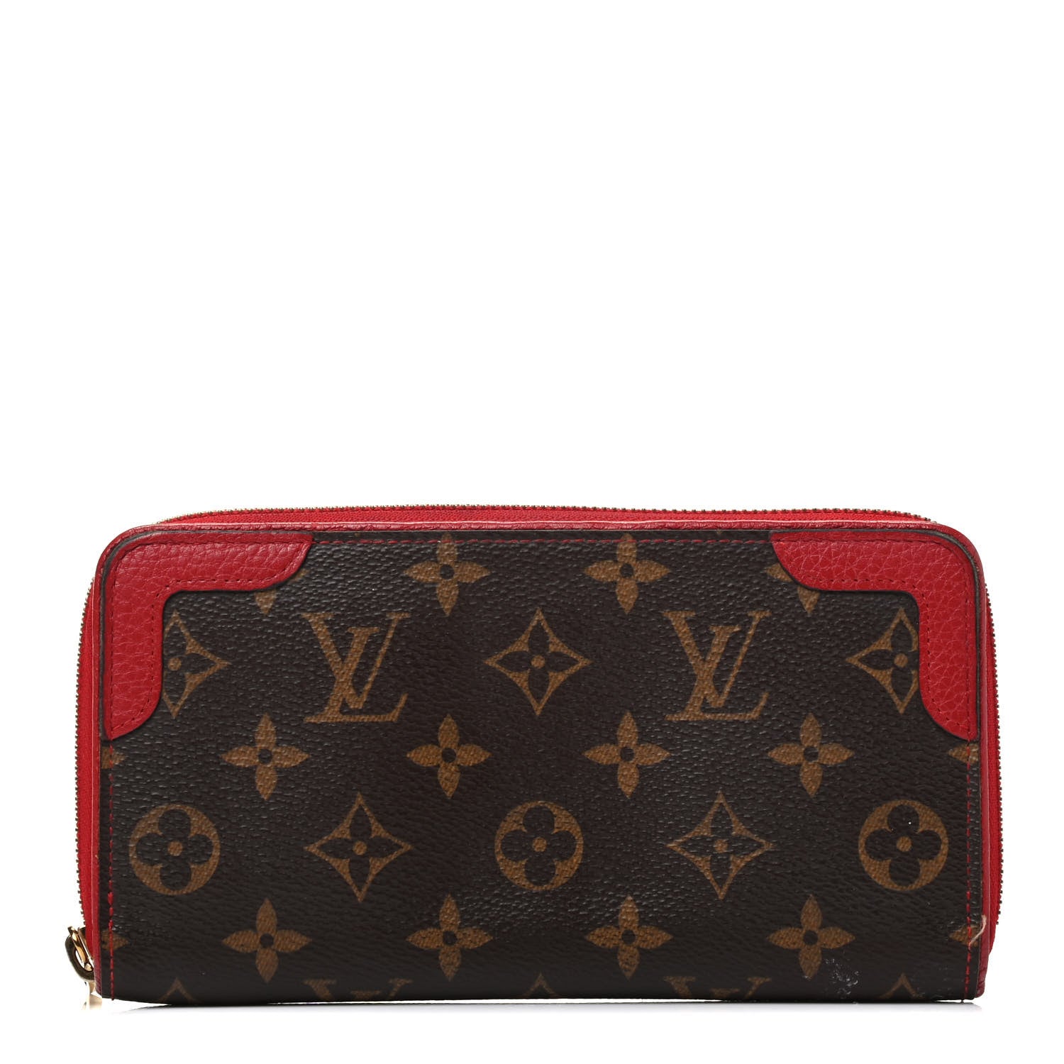 Louis Vuitton Monogram Retiro Zippy Wallet Cherry 1 of 7