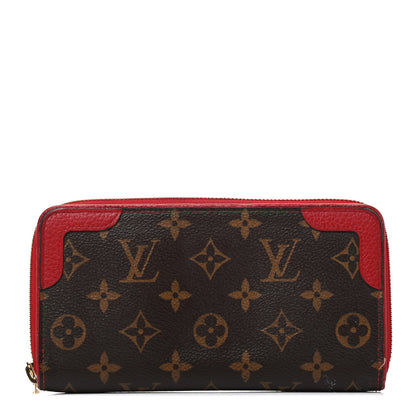 Louis Vuitton Monogram Retiro Zippy Wallet Cherry 1 of 7